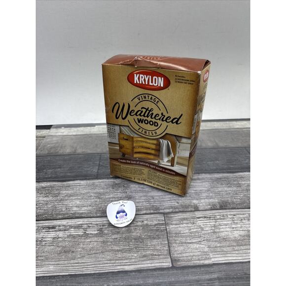 KRYLON VINTAGE FINISH Weathered Wood PAINT KIT, Distressing And Tint Spray {VV} - Picture 11 of 11